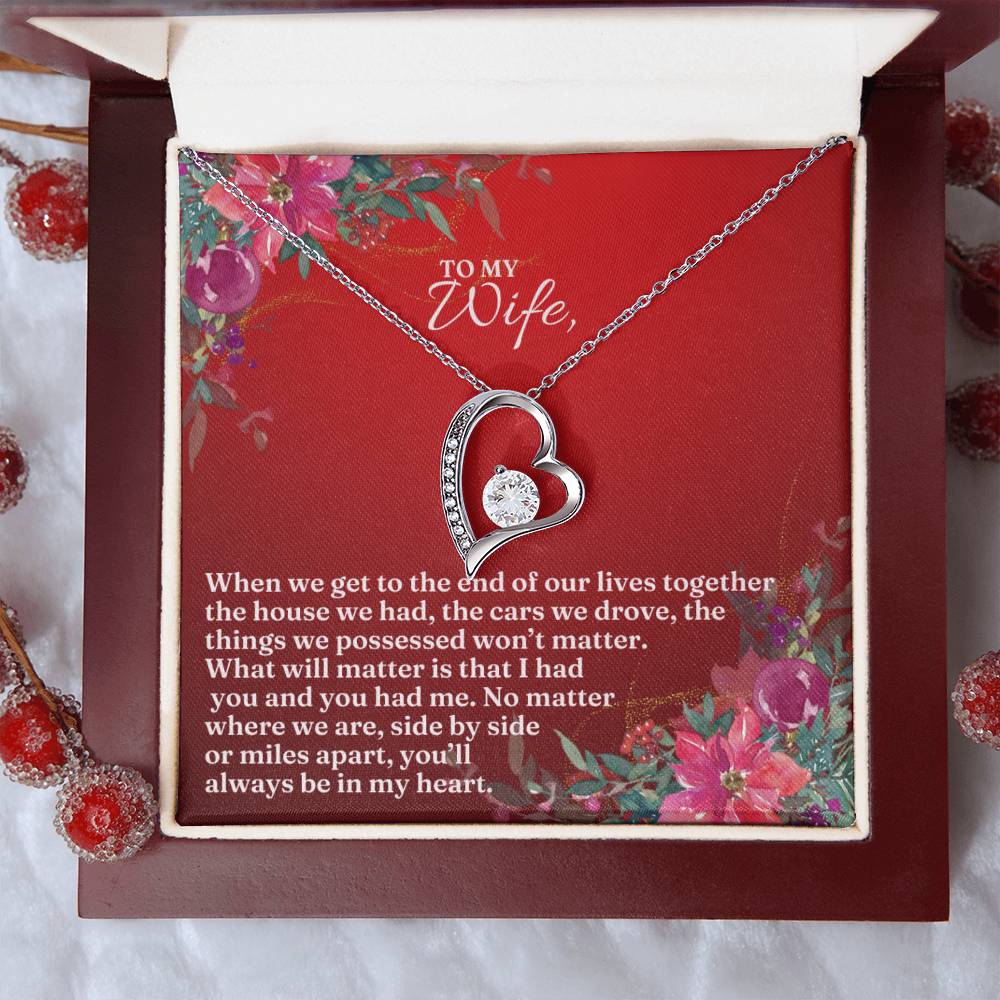 To My Wife this Christmas | Forever Love Necklace
