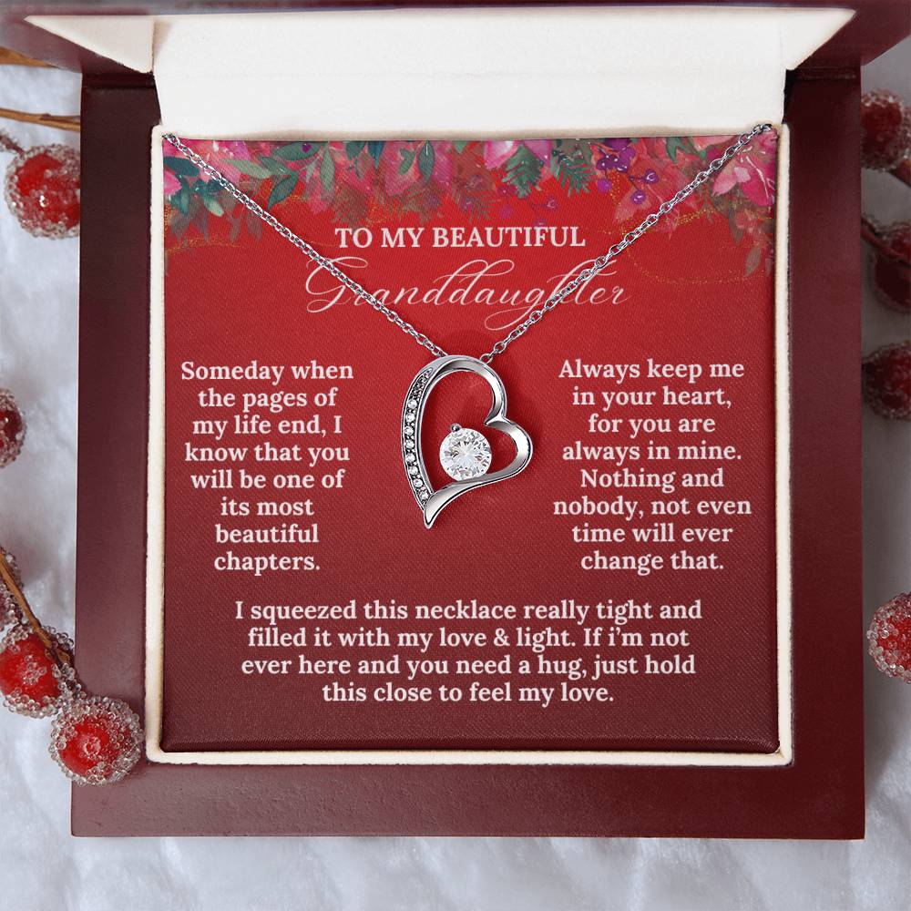To My Beautiful Granddaughter this Christmas | Forever Love Necklace