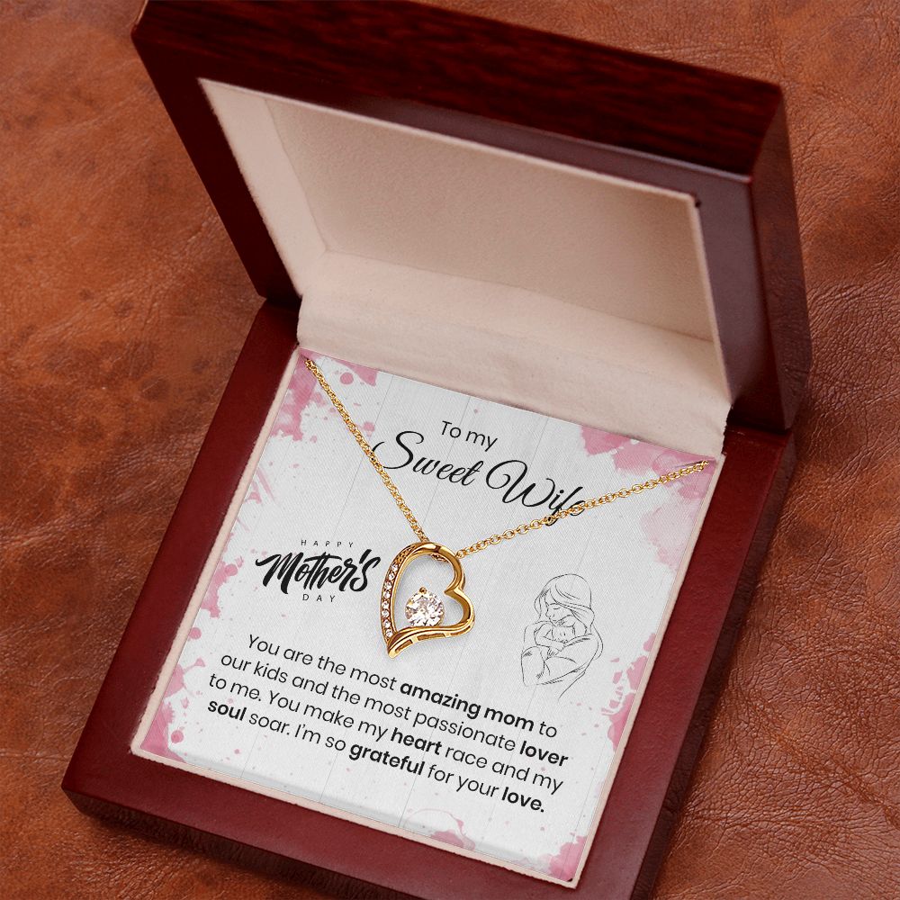 To My Sweet Wife | Happy Mother's Day | Forever Love Necklace