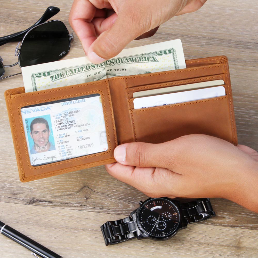 To My SON this Christmas | Leather Wallet