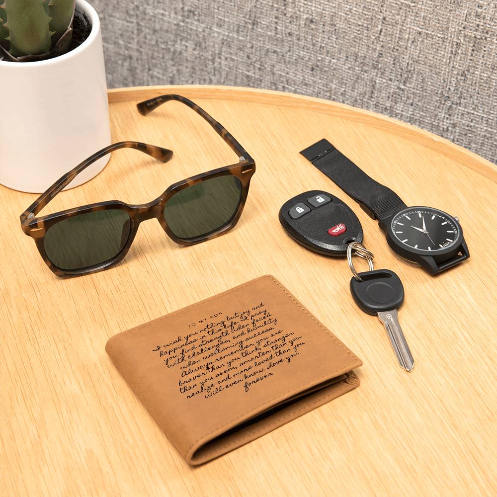 To My SON this Christmas | Leather Wallet