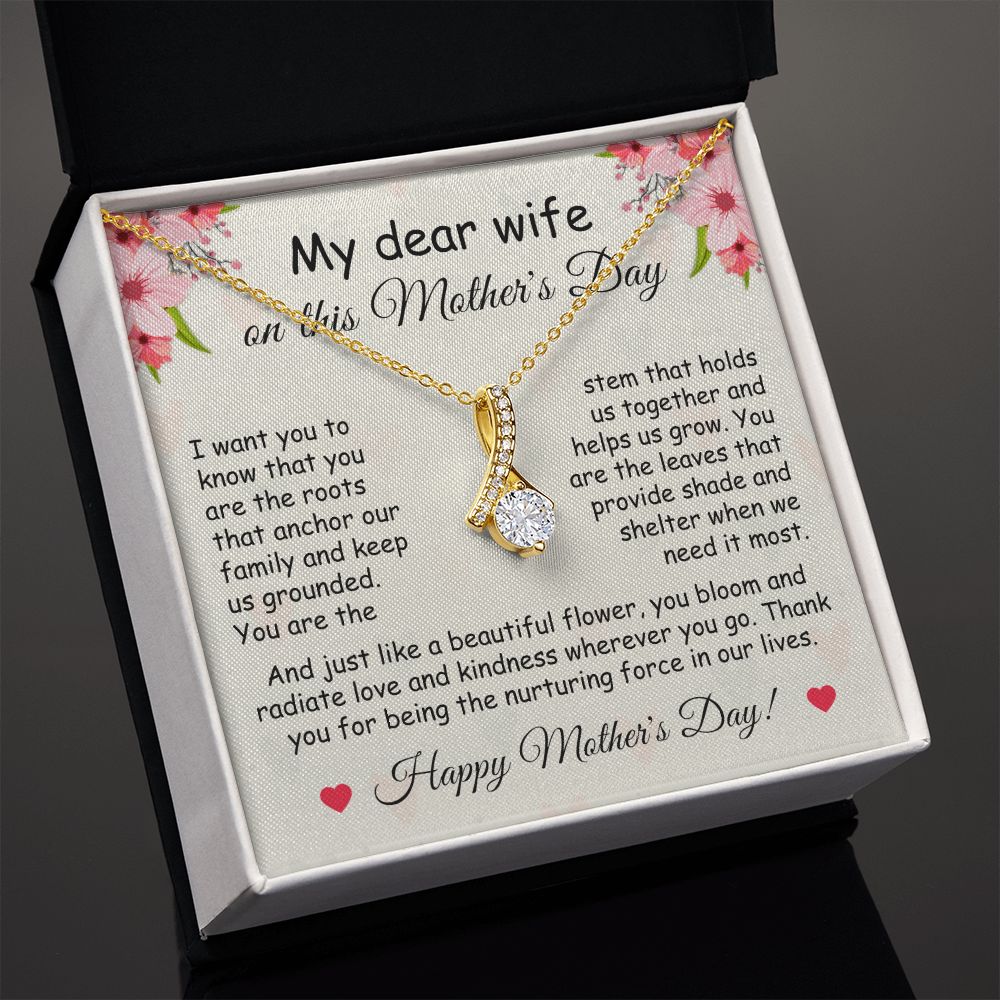 My Dear Wife | Happy Mother's Day | Alluring Beauty Necklace