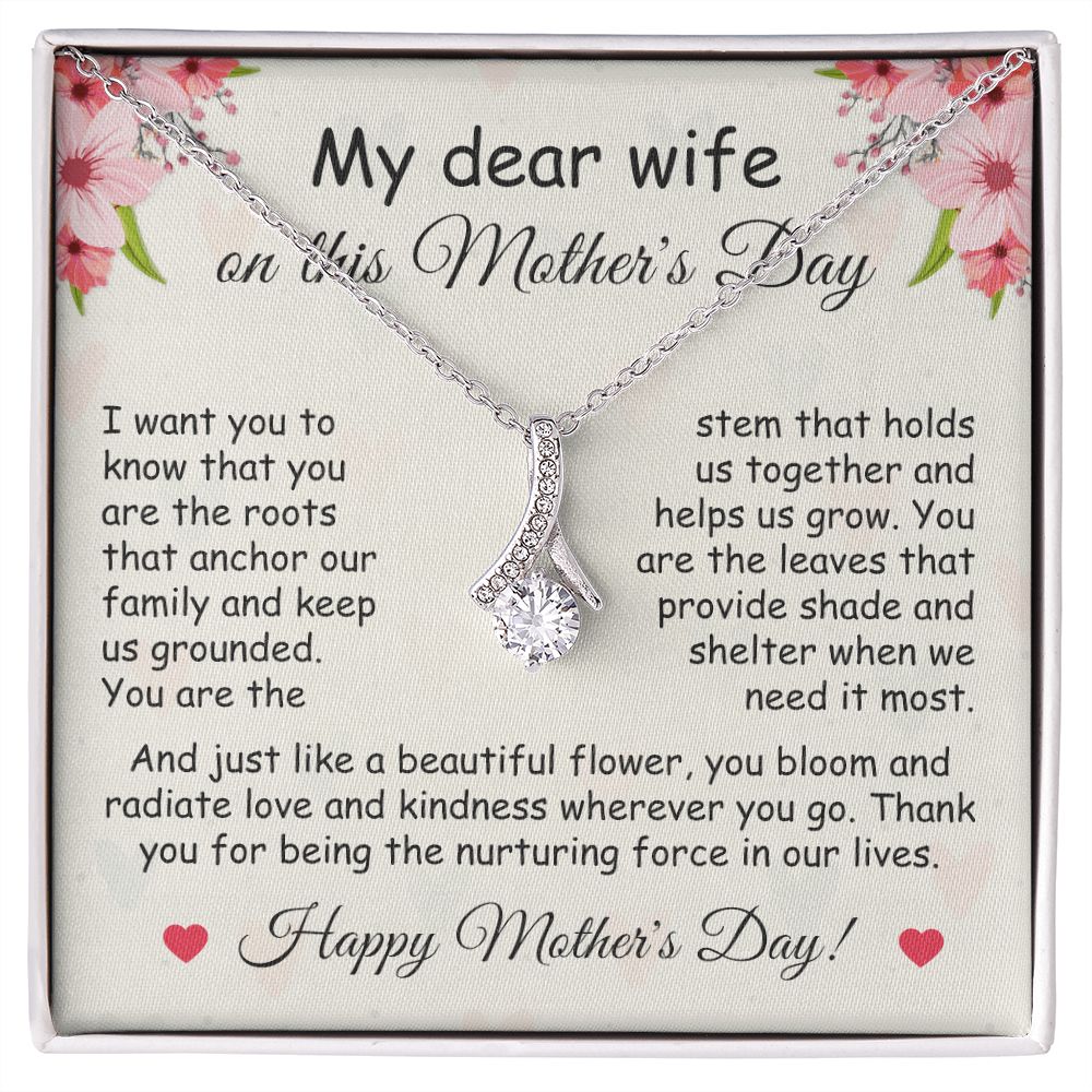 My Dear Wife | Happy Mother's Day | Alluring Beauty Necklace
