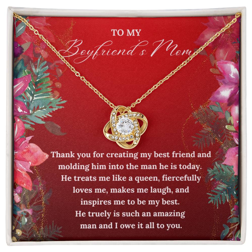 To My Boyfriend's Mom this Christmas | Love Knot Necklace