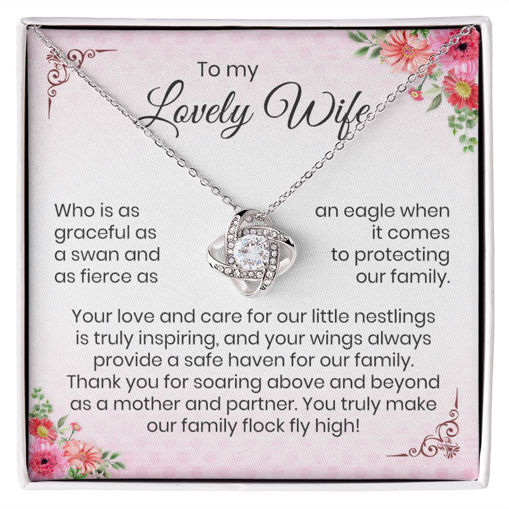 To My Lovely Wife | Mother's Day | Love Knot Necklace