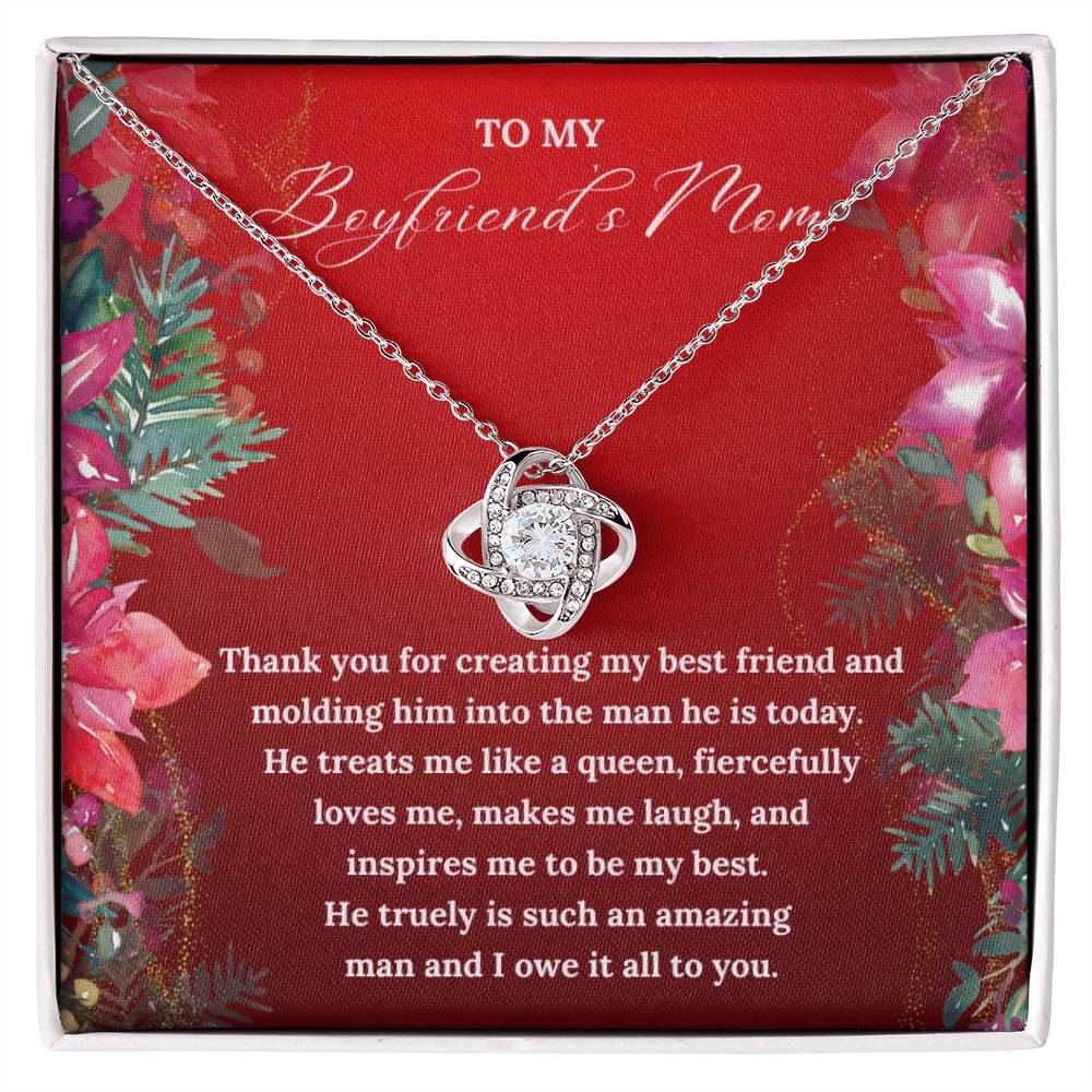 To My Boyfriend's Mom this Christmas | Love Knot Necklace