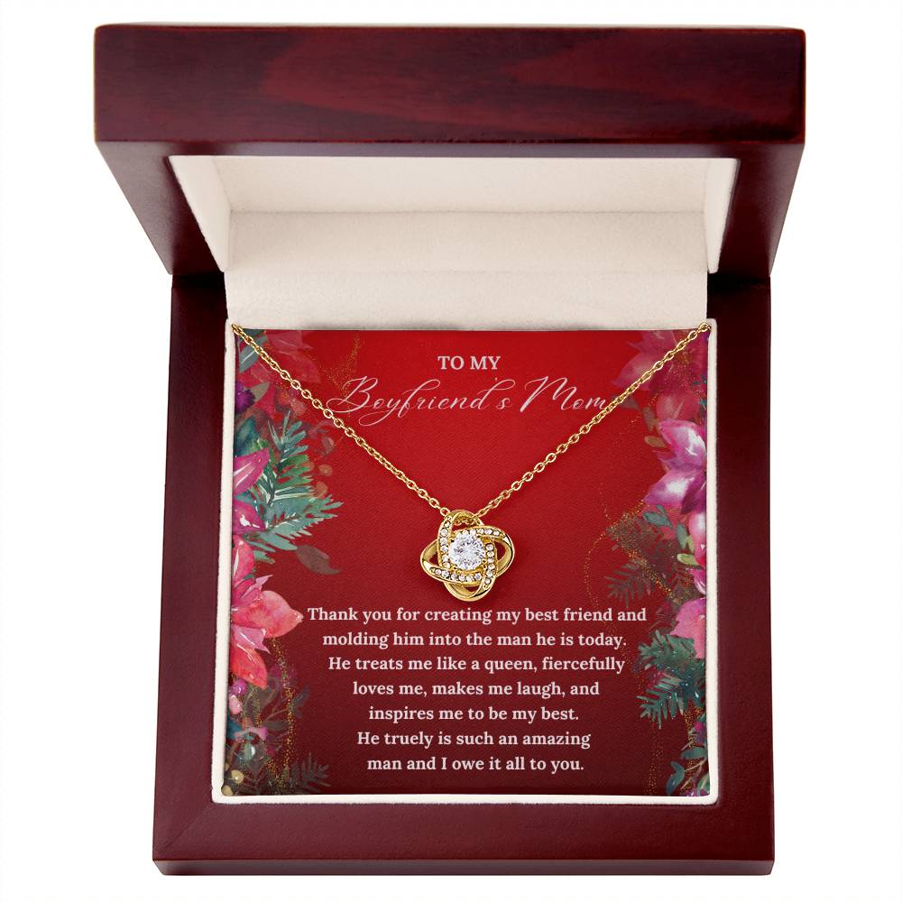 To My Boyfriend's Mom this Christmas | Love Knot Necklace
