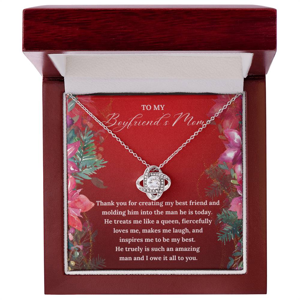 To My Boyfriend's Mom this Christmas | Love Knot Necklace