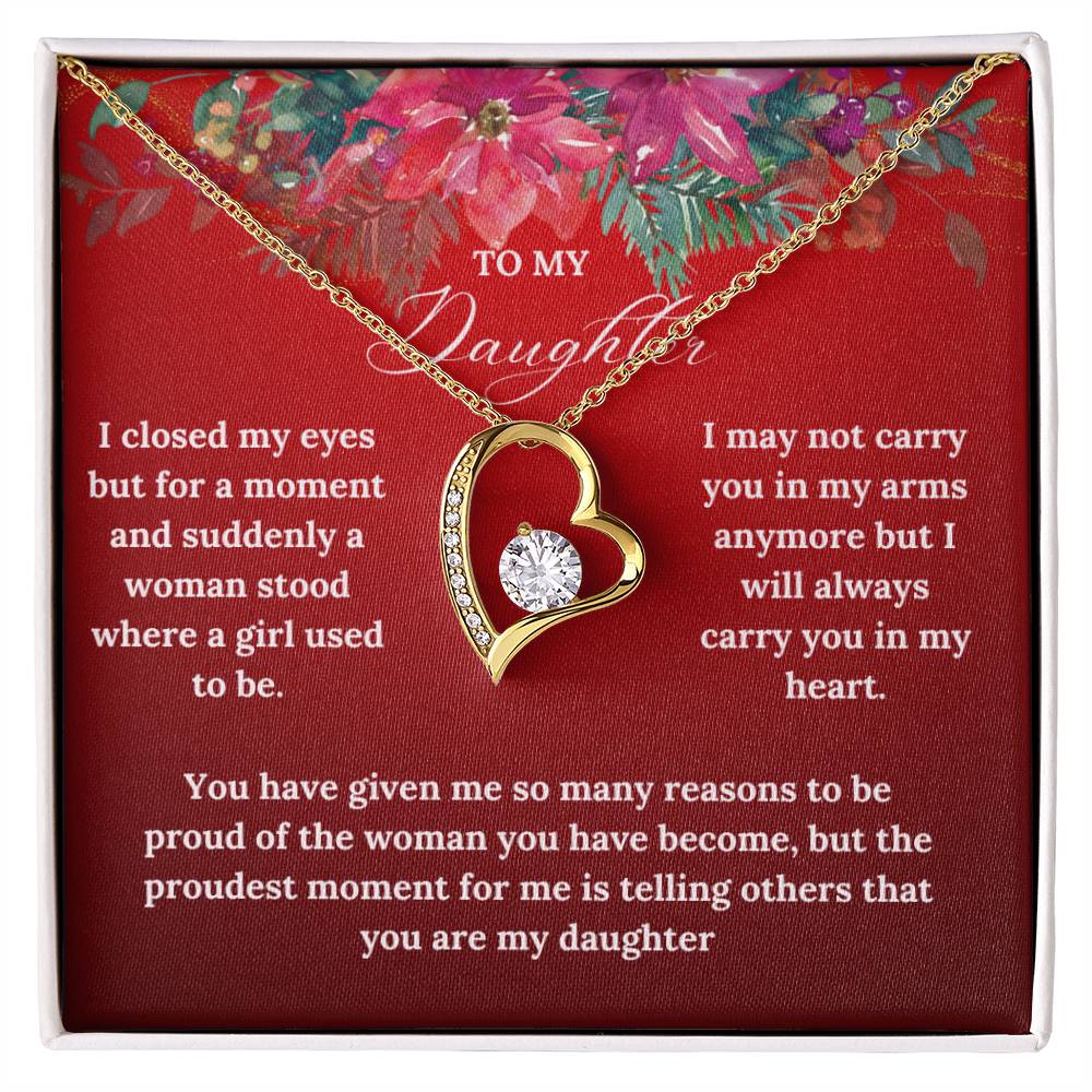 To My Daughter this Christmas | Forever Love Necklace