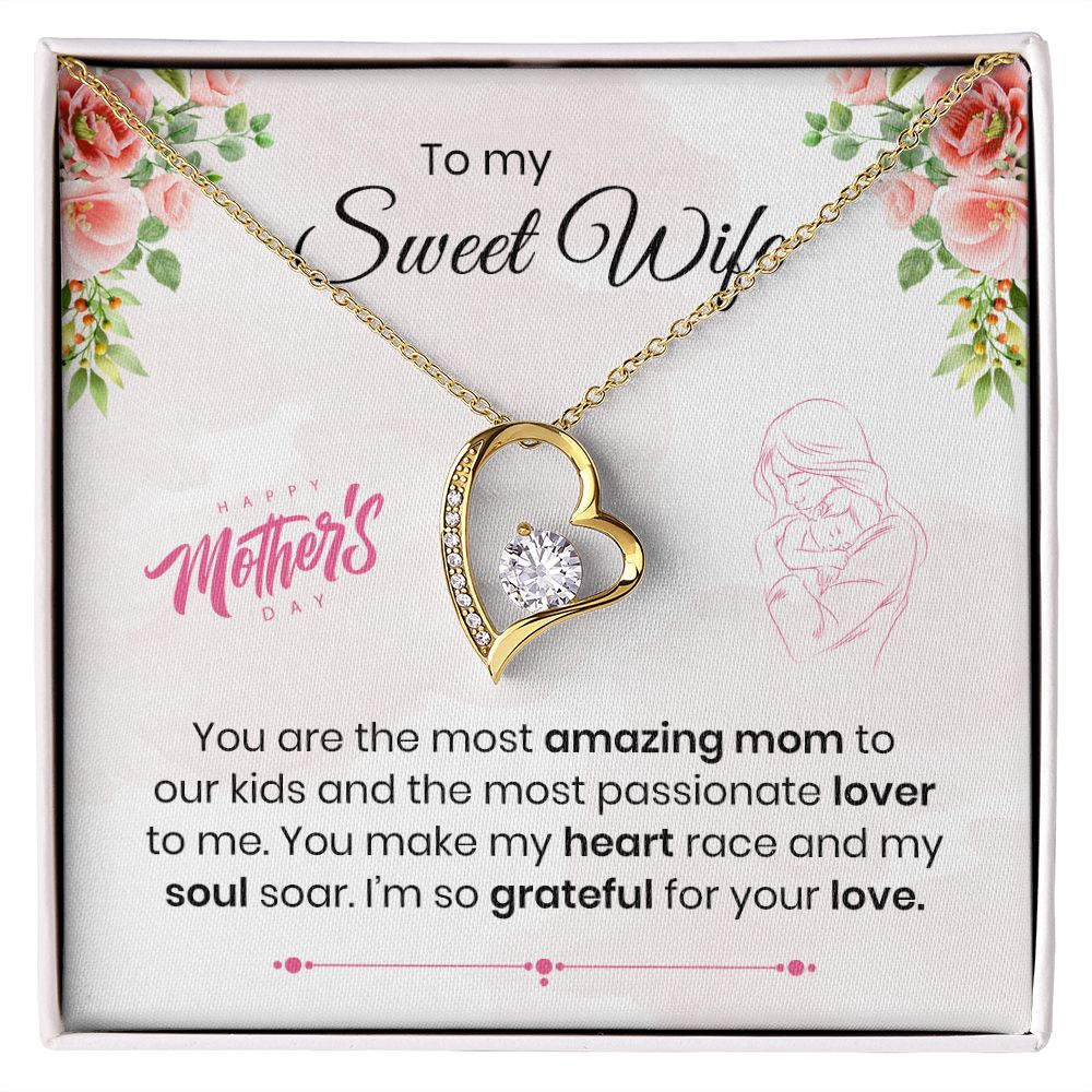 To My Sweet Wife | Mother's Day | Forever Love Necklace