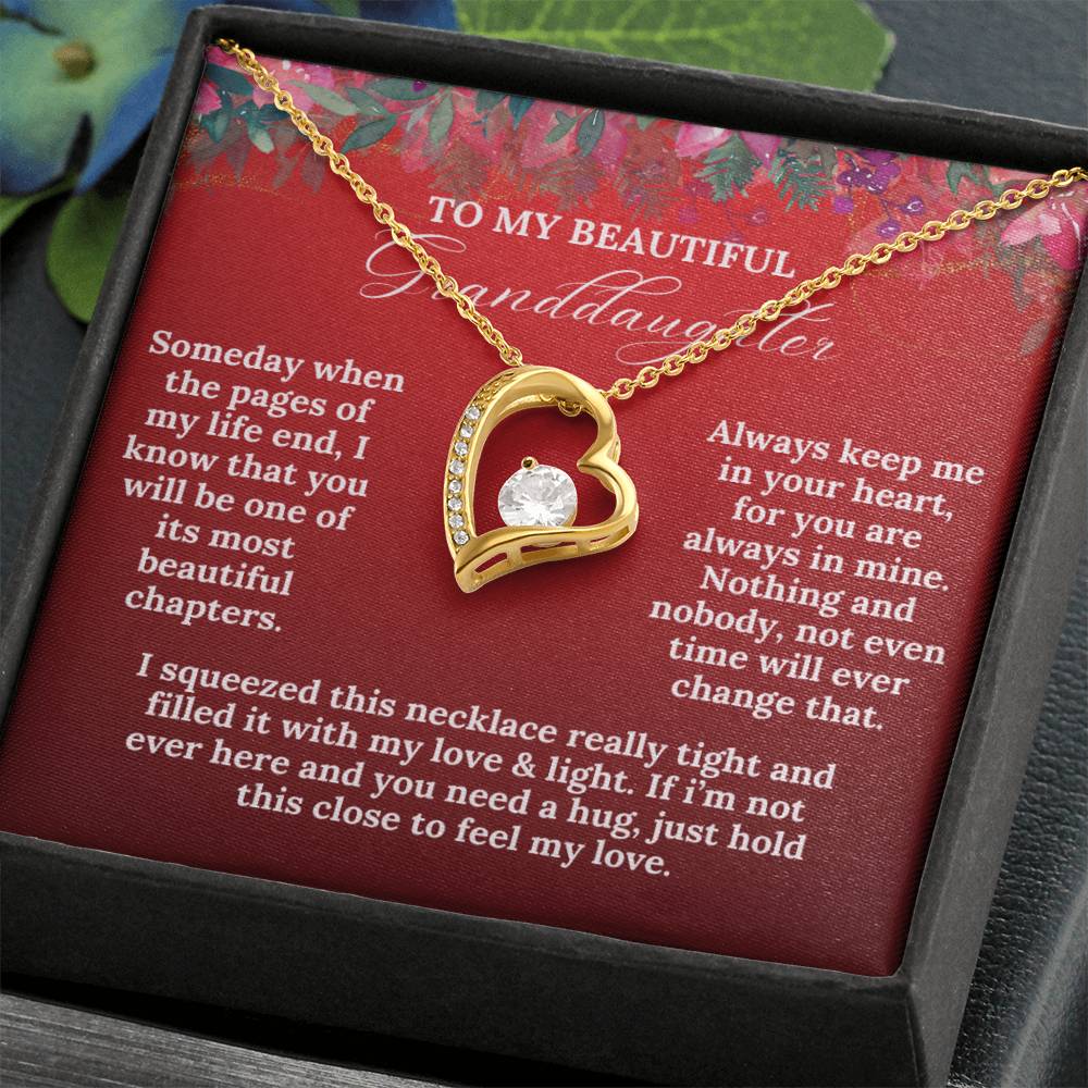 To My Beautiful Granddaughter this Christmas | Forever Love Necklace