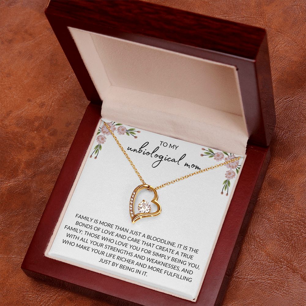To My Unbiological Mom | Family - Forever Love Necklace
