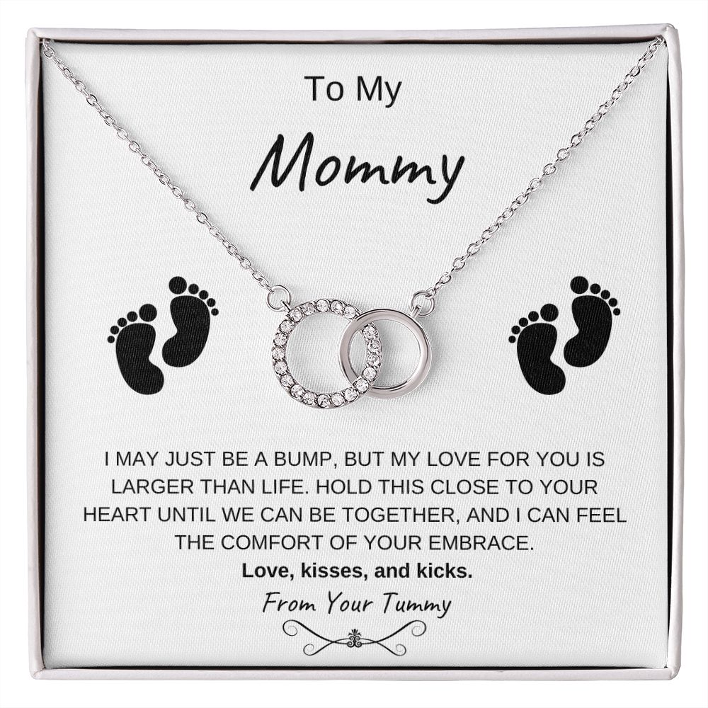 To My Mommy | From Your Tummy - Perfect Pair Necklace