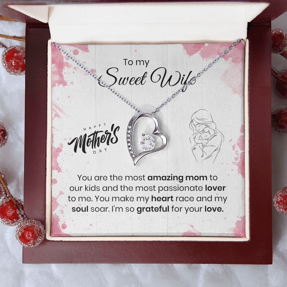To My Sweet Wife | Happy Mother's Day | Forever Love Necklace