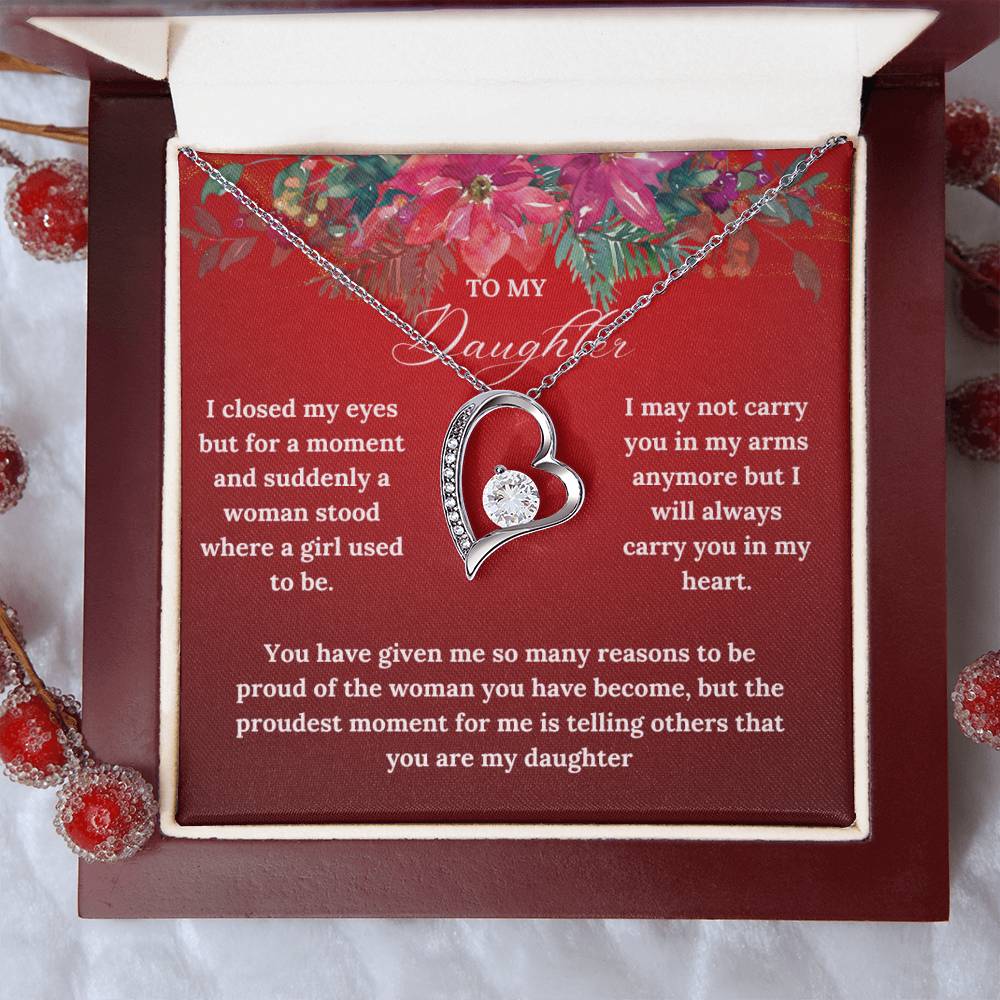To My Daughter this Christmas | Forever Love Necklace