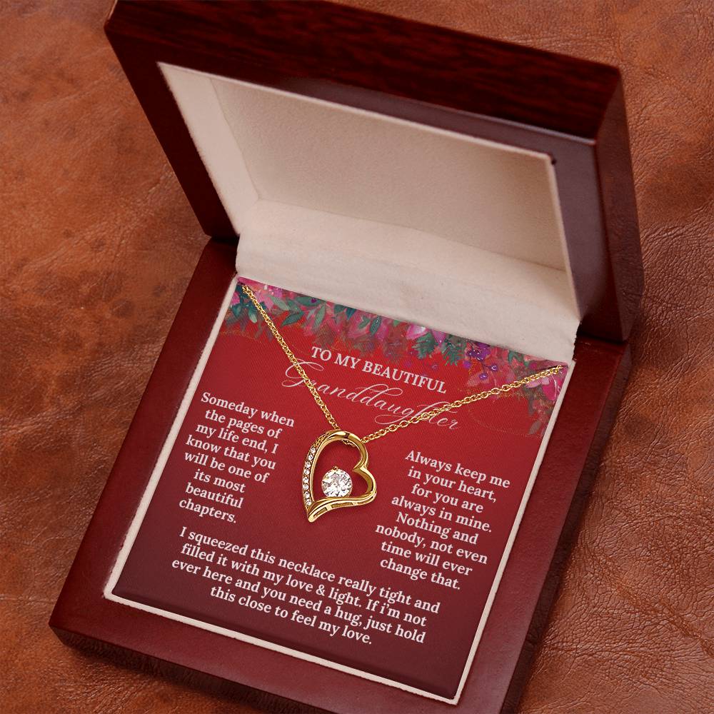 To My Beautiful Granddaughter this Christmas | Forever Love Necklace