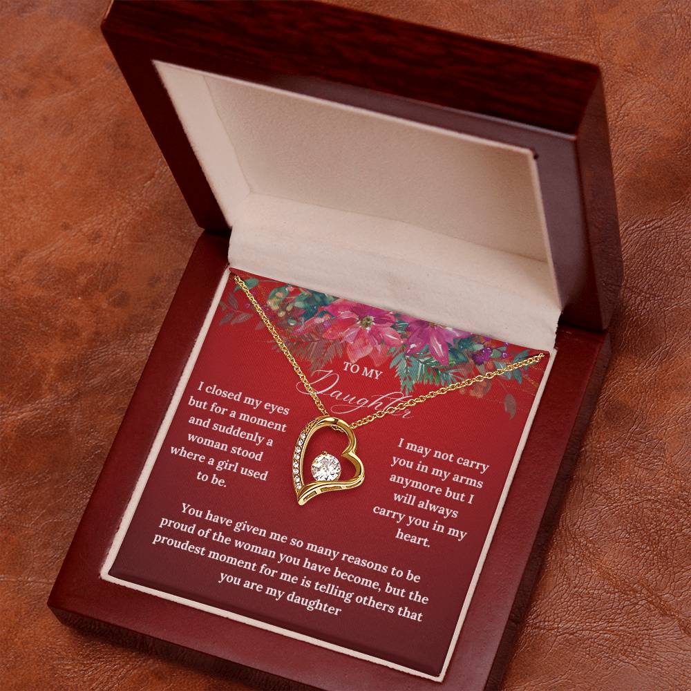 To My Daughter this Christmas | Forever Love Necklace