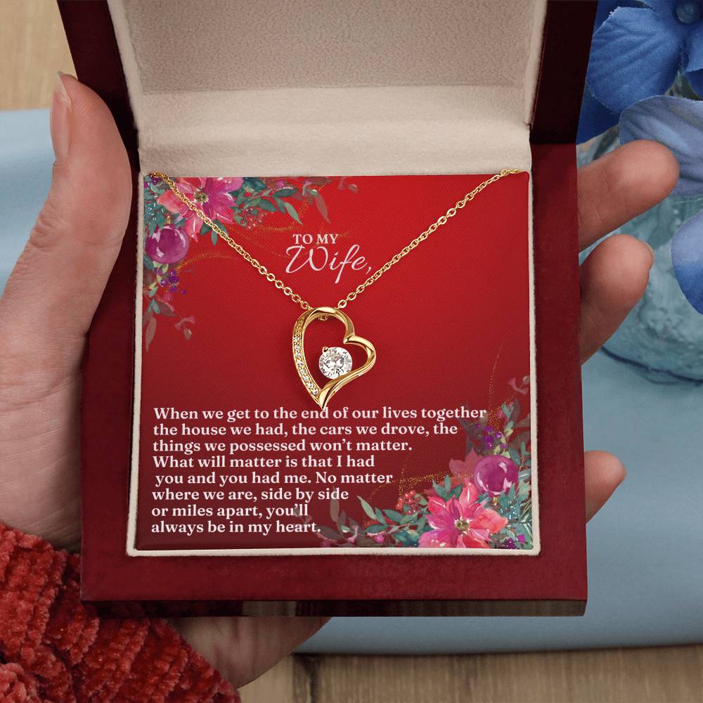To My Wife this Christmas | Forever Love Necklace