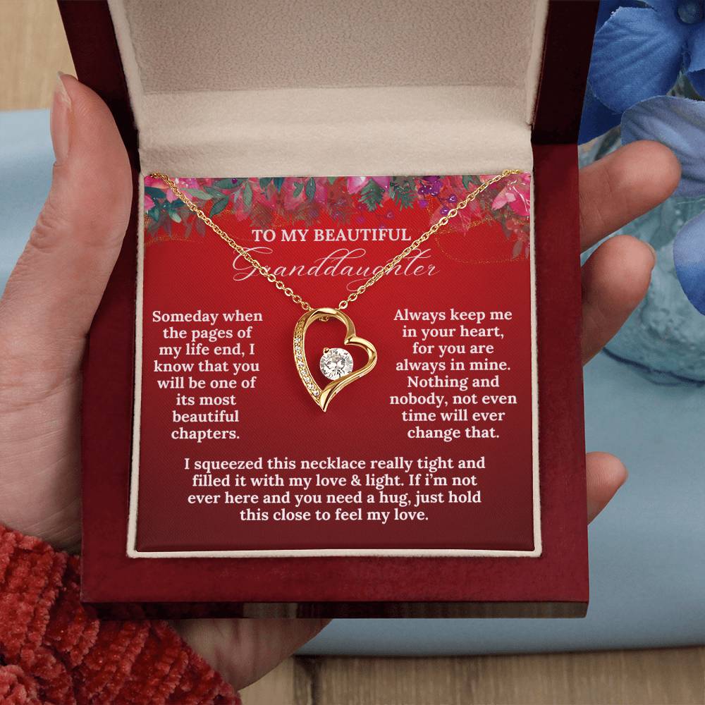 To My Beautiful Granddaughter this Christmas | Forever Love Necklace