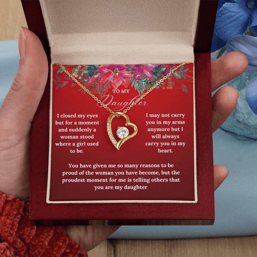 To My Daughter this Christmas | Forever Love Necklace