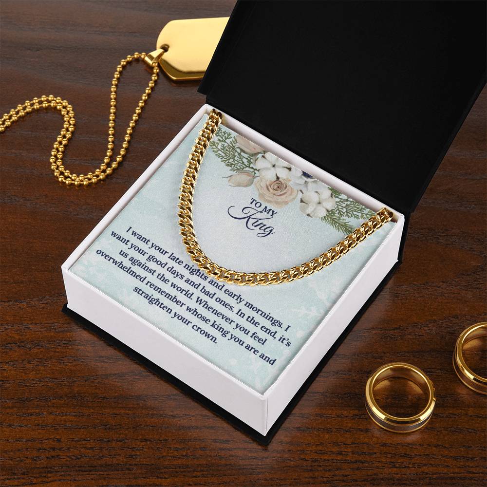 To My KING this Christmas | Cuban Link Chain