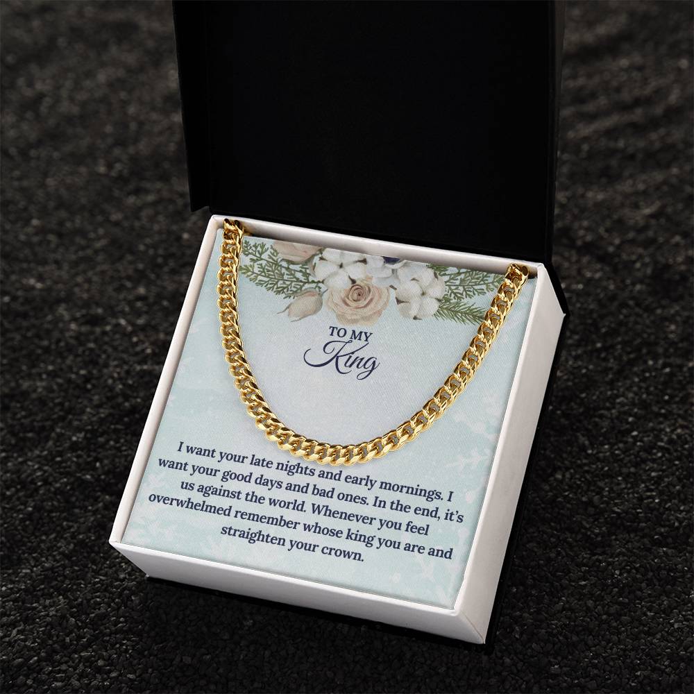 To My KING this Christmas | Cuban Link Chain