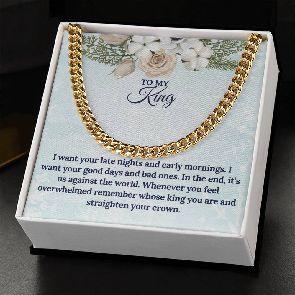 To My KING this Christmas | Cuban Link Chain