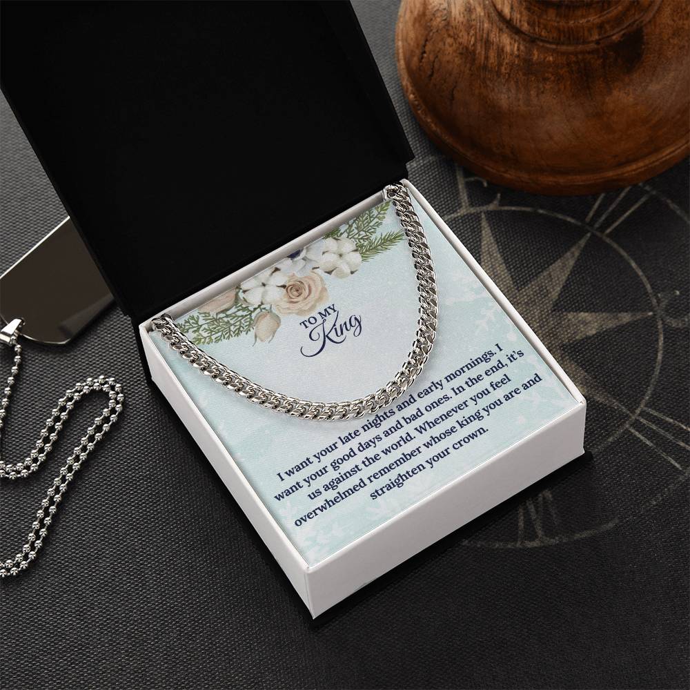 To My KING this Christmas | Cuban Link Chain