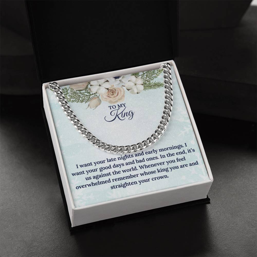To My KING this Christmas | Cuban Link Chain