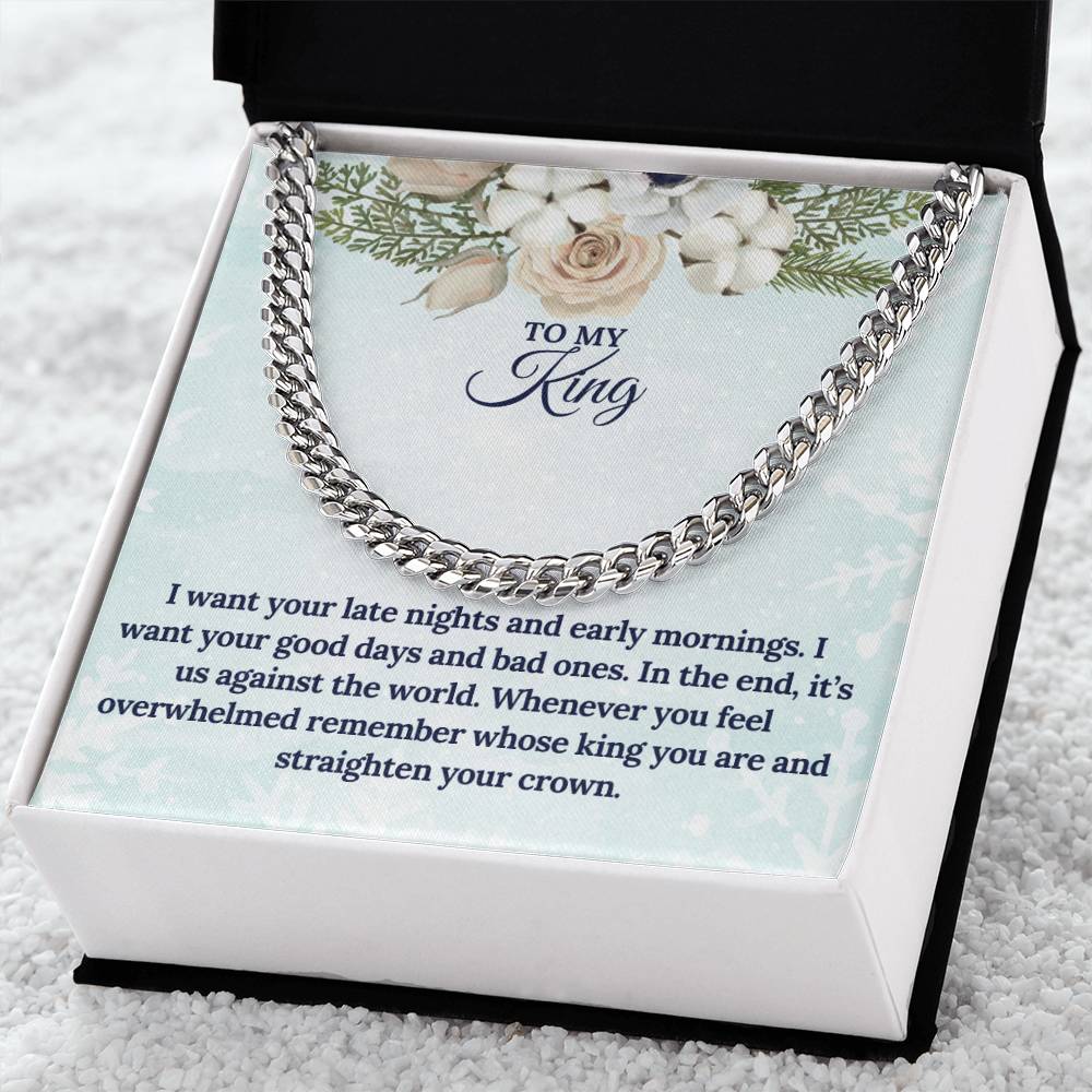 To My KING this Christmas | Cuban Link Chain
