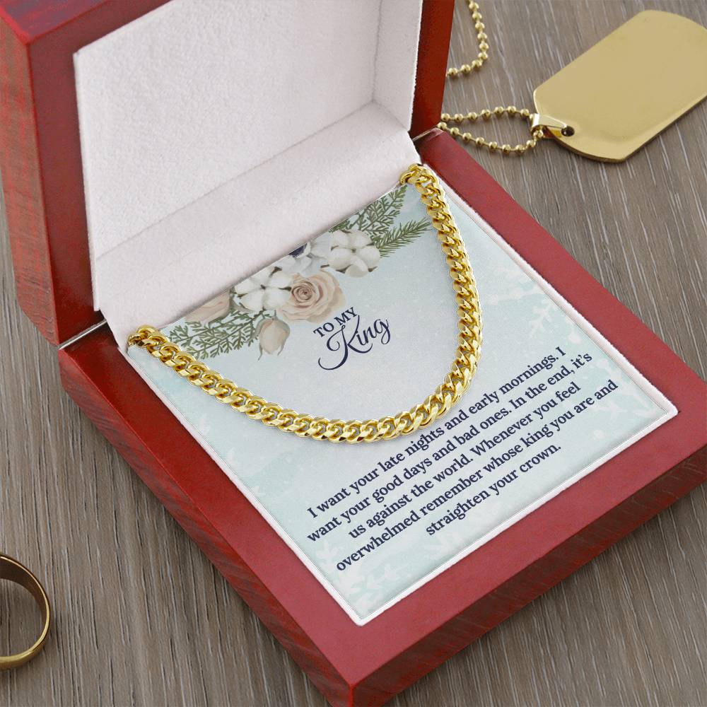To My KING this Christmas | Cuban Link Chain