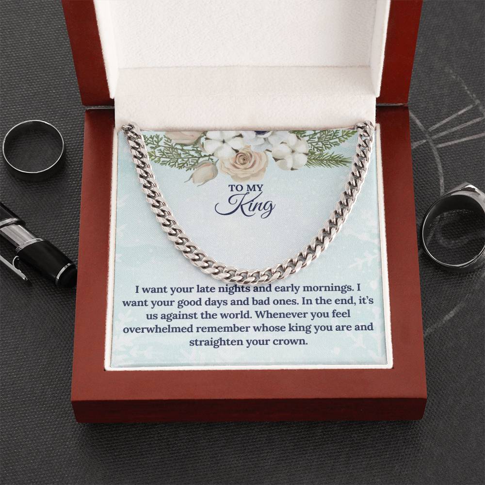 To My KING this Christmas | Cuban Link Chain