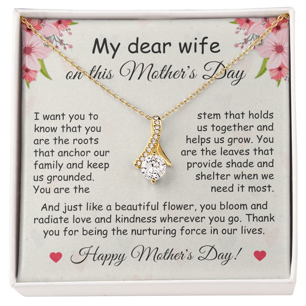 My Dear Wife | Happy Mother's Day | Alluring Beauty Necklace