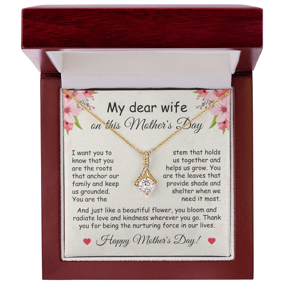 My Dear Wife | Happy Mother's Day | Alluring Beauty Necklace