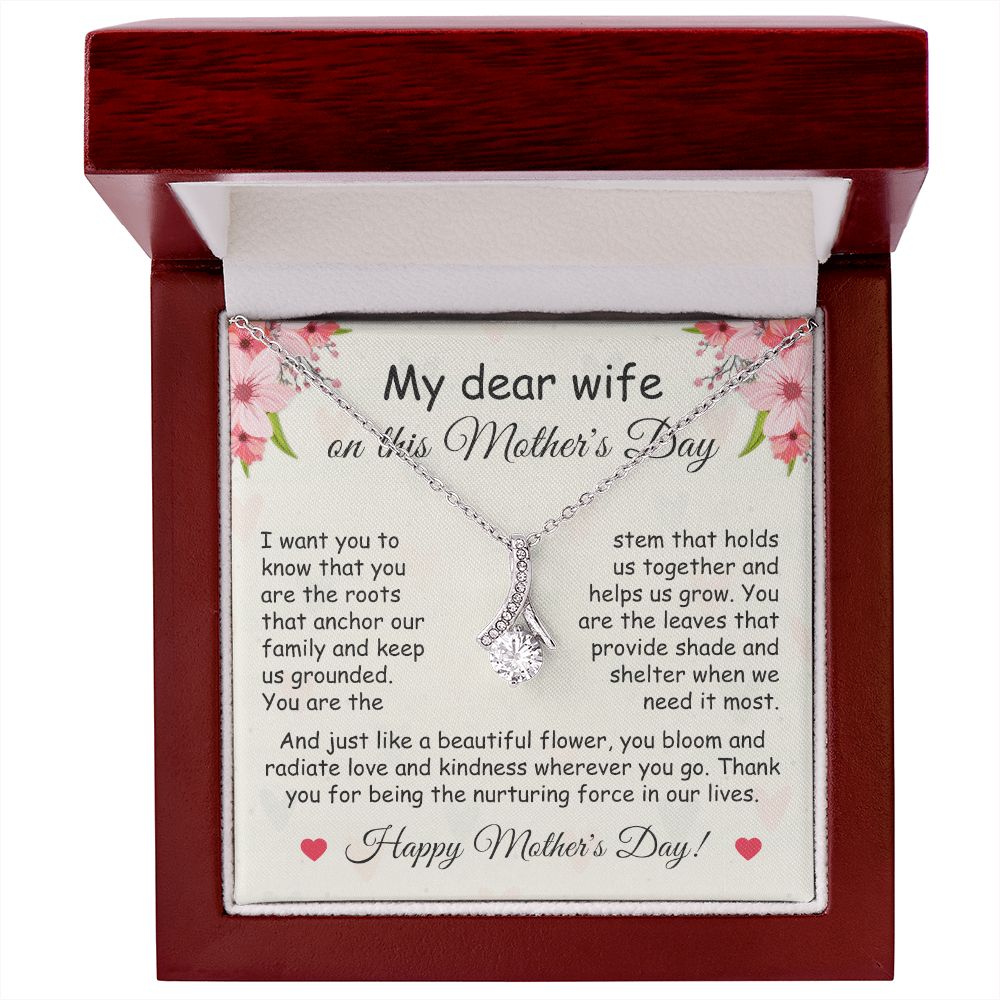 My Dear Wife | Happy Mother's Day | Alluring Beauty Necklace