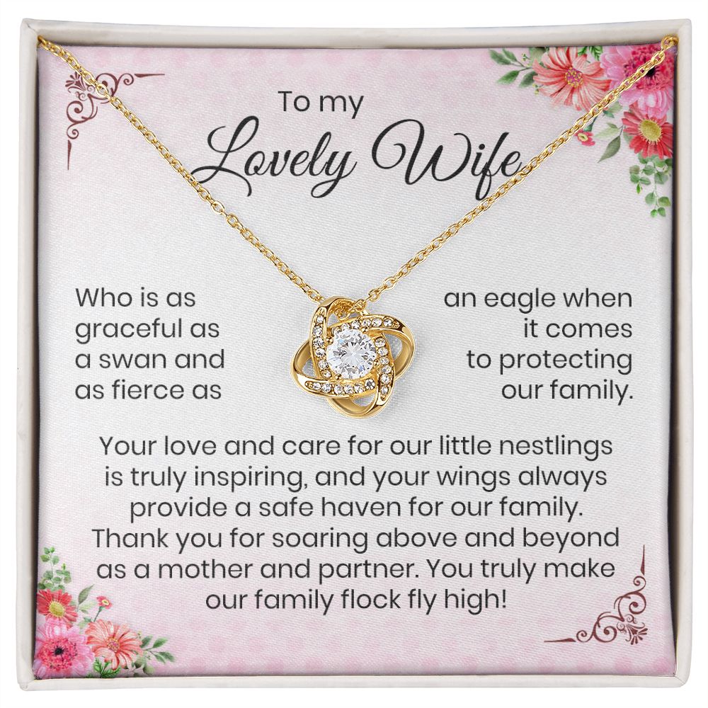 To My Lovely Wife | Mother's Day | Love Knot Necklace