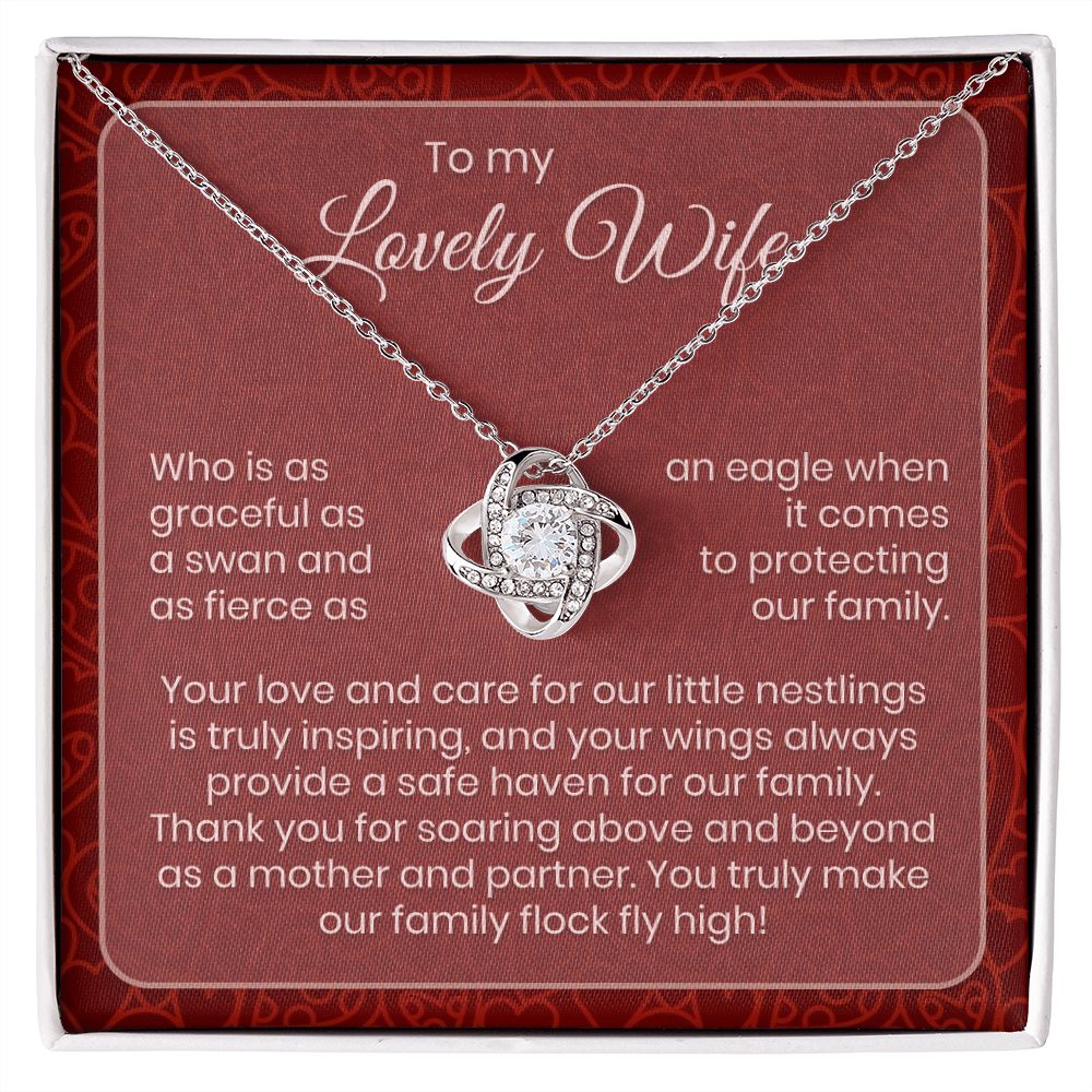 To My Lovely Wife | Family Flock | Love Knot Necklace