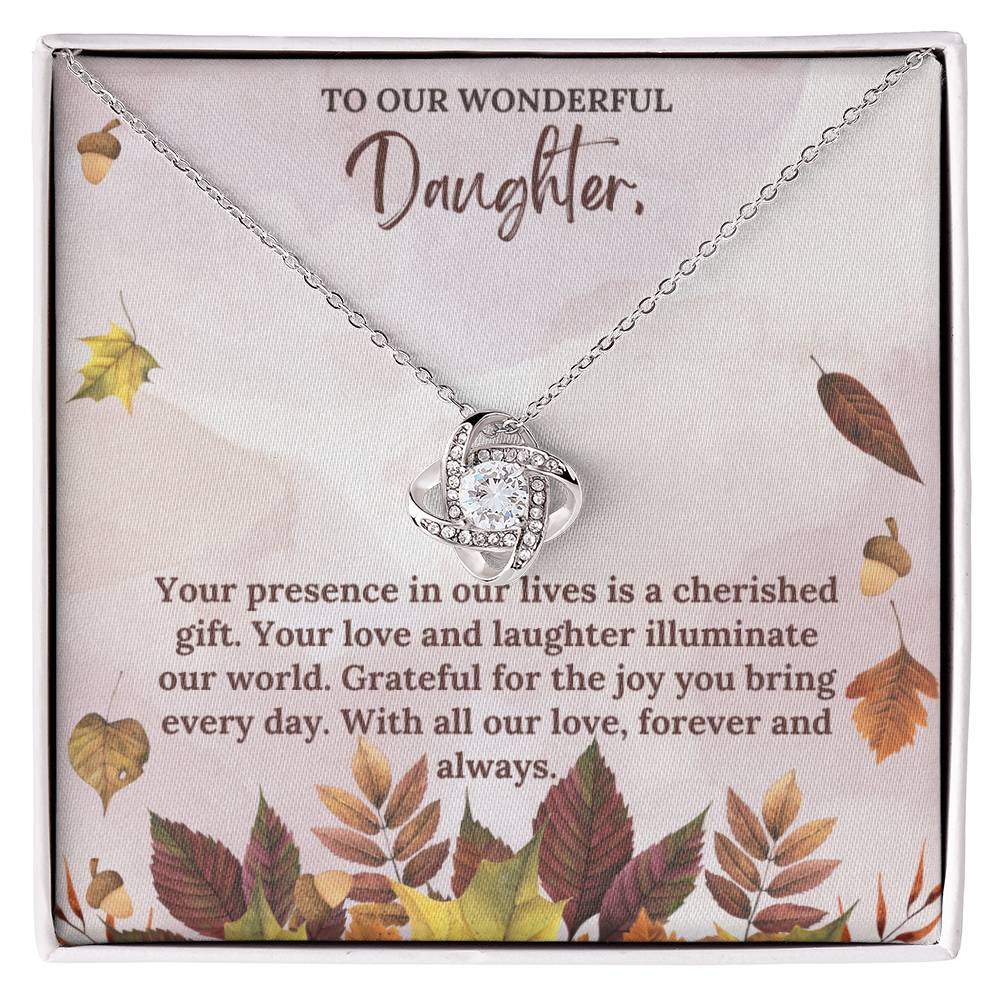 To Our Wonderful Daughter on Thanksgiving