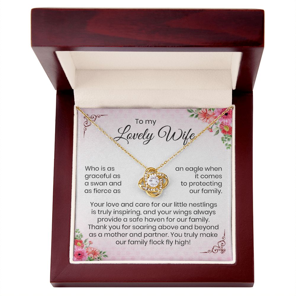 To My Lovely Wife | Mother's Day | Love Knot Necklace