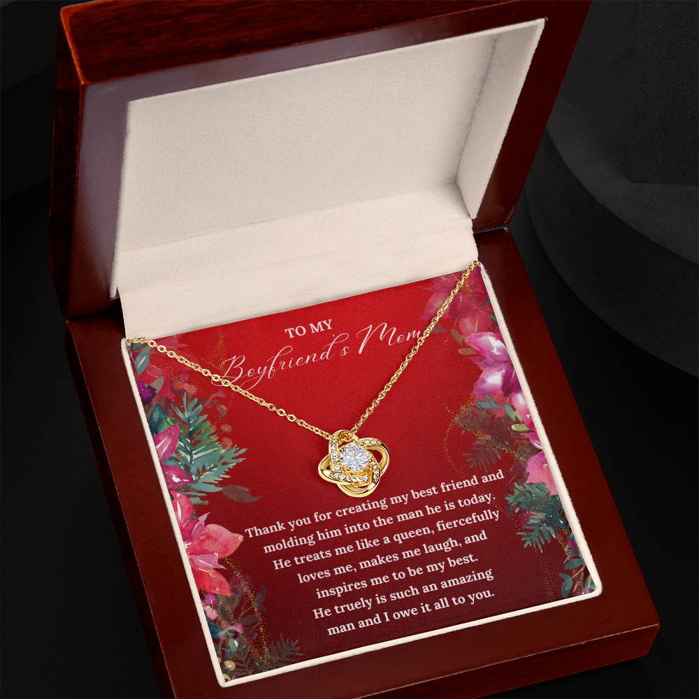 To My Boyfriend's Mom this Christmas | Love Knot Necklace