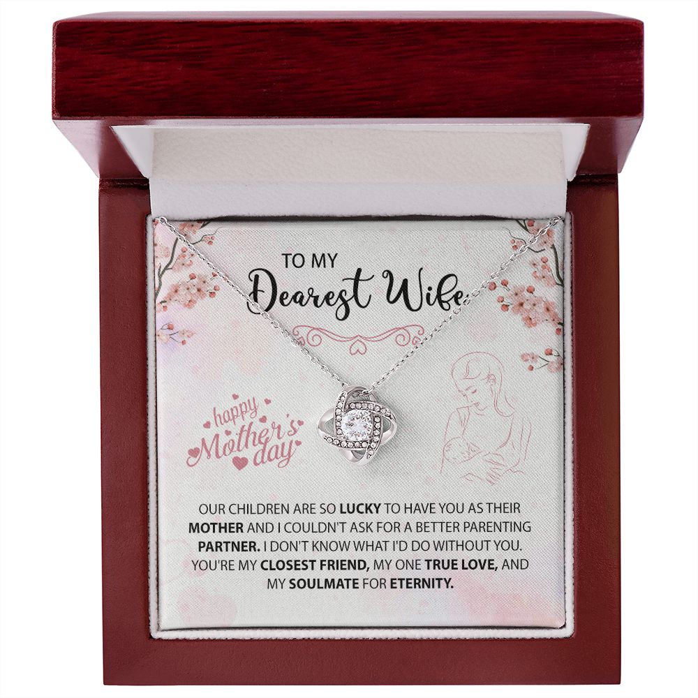 To My Dearest Wife | My Soulmate | Love Knot Necklace