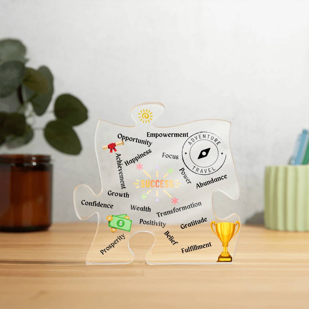 Success Affirmation Puzzle Plaque