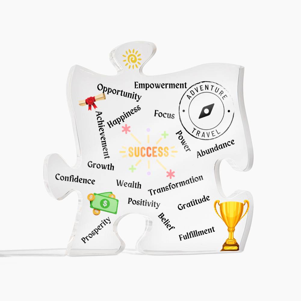 Success Affirmation Puzzle Plaque