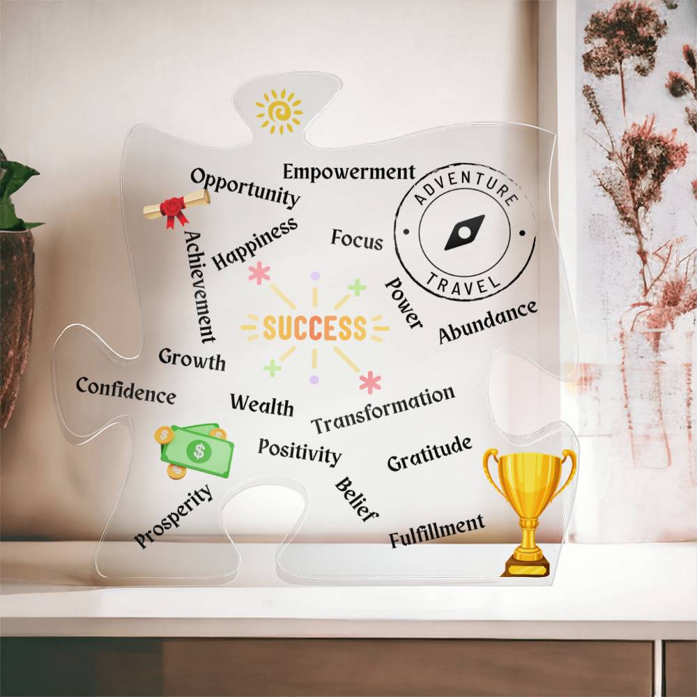 Success Affirmation Puzzle Plaque