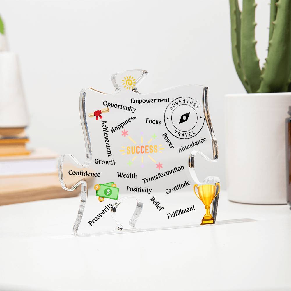 Success Affirmation Puzzle Plaque