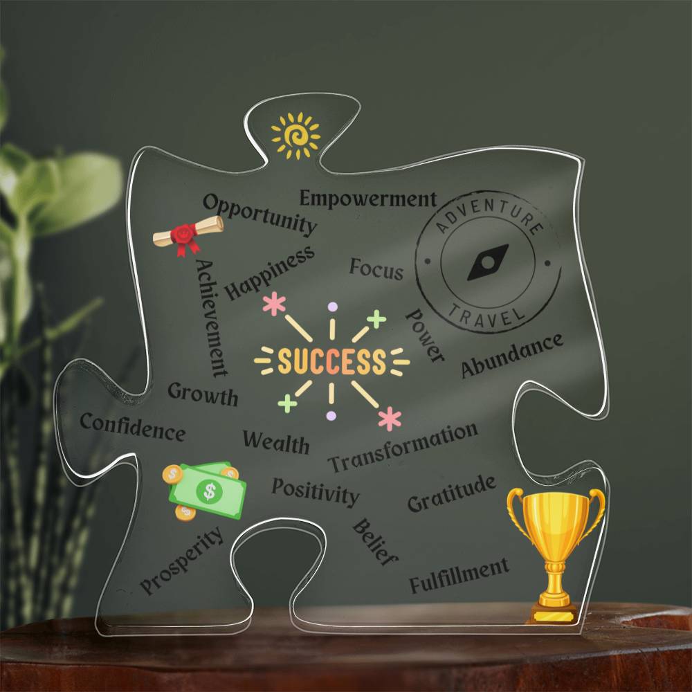 Success Affirmation Puzzle Plaque