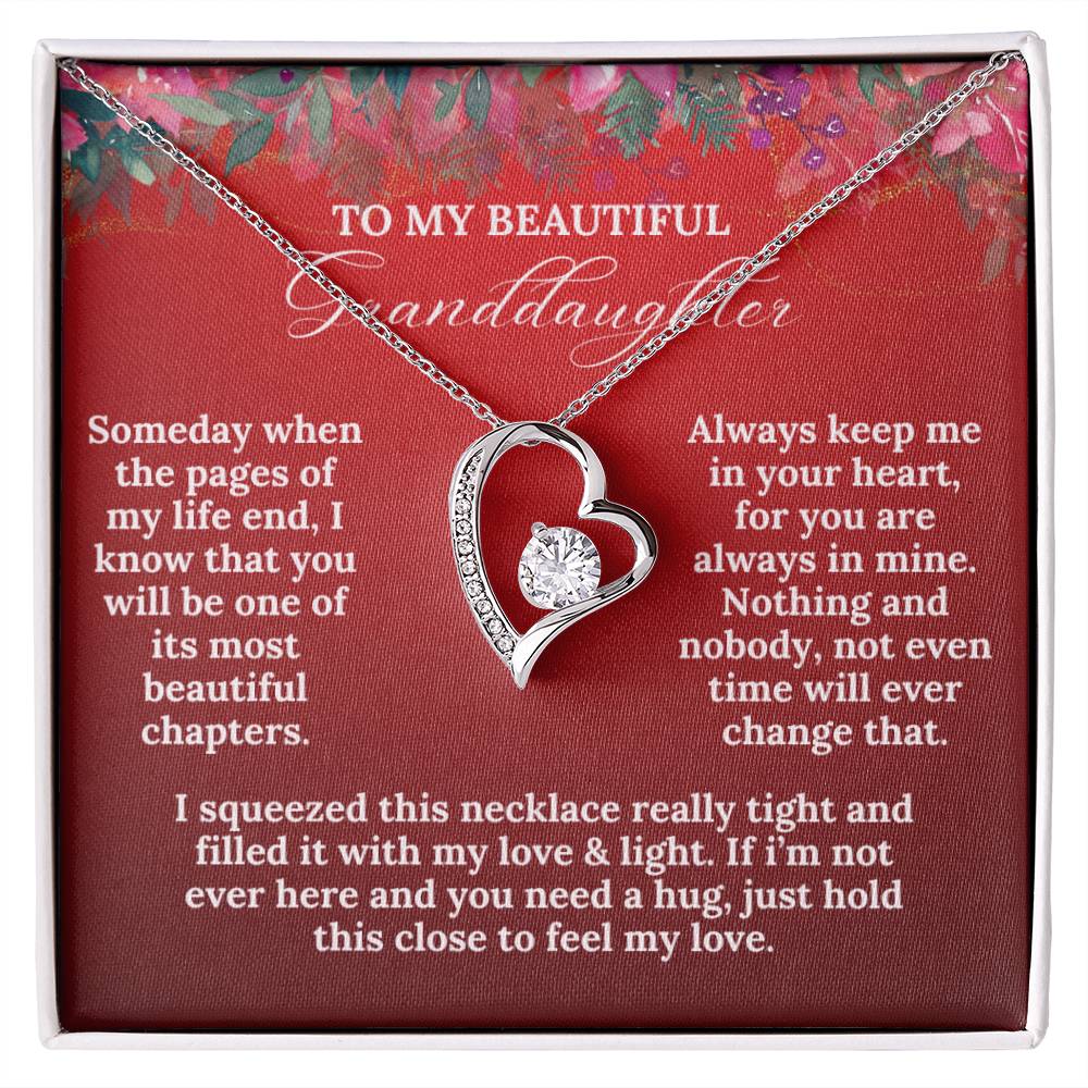 To My Beautiful Granddaughter this Christmas | Forever Love Necklace