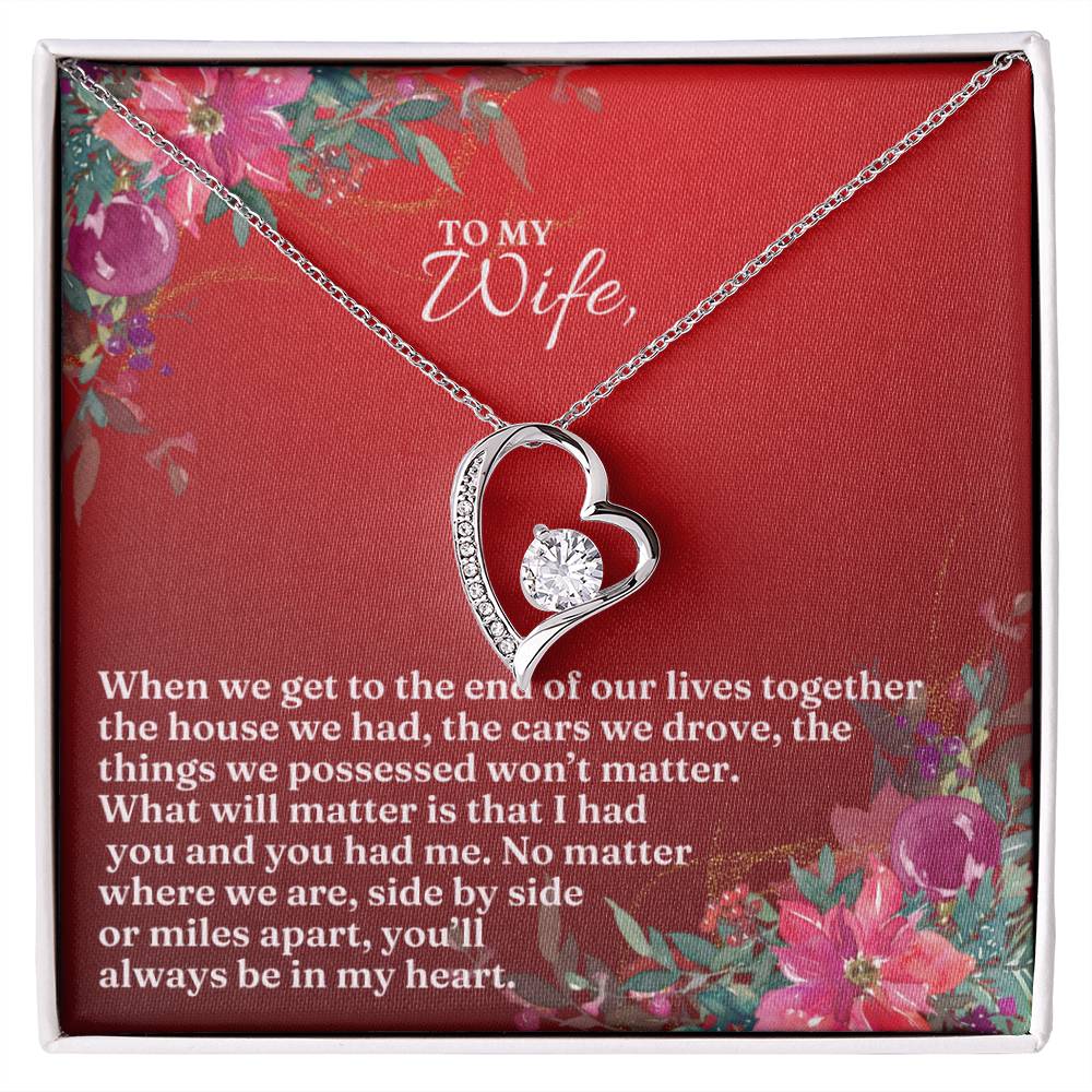 To My Wife this Christmas | Forever Love Necklace