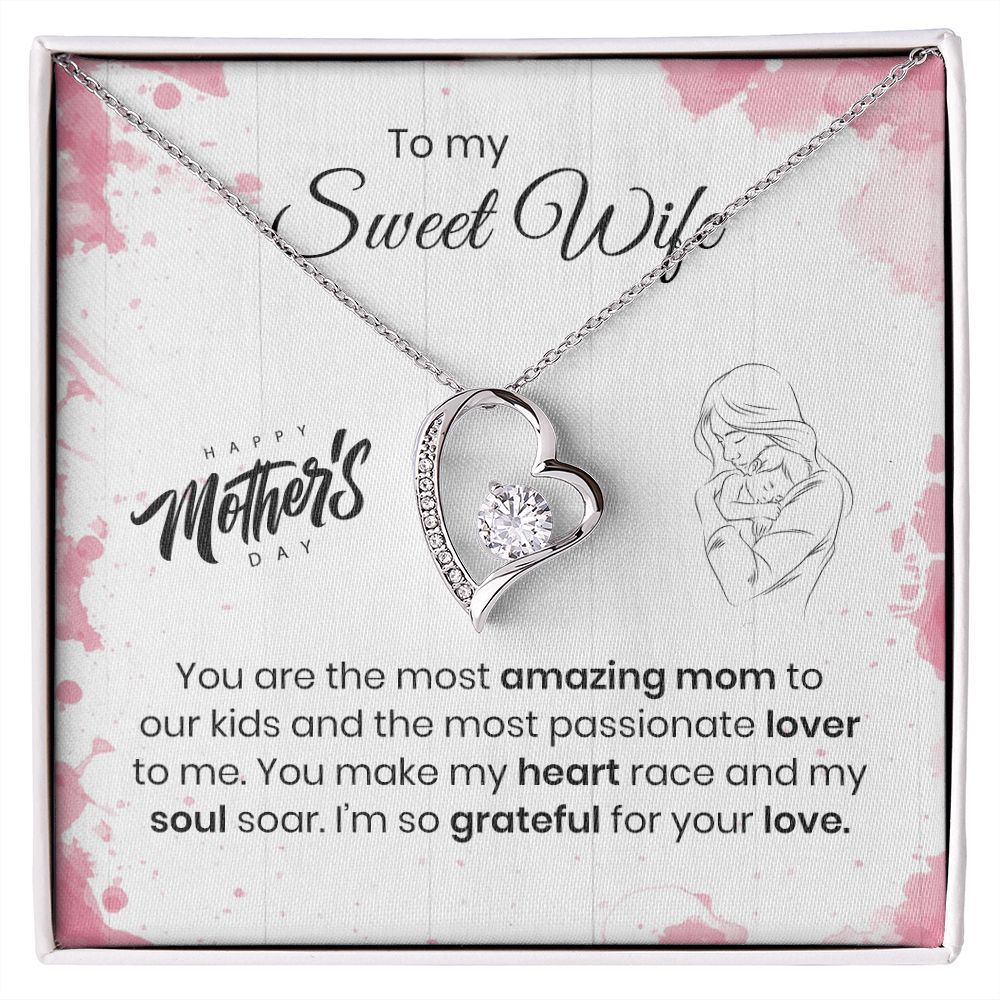 To My Sweet Wife | Happy Mother's Day | Forever Love Necklace