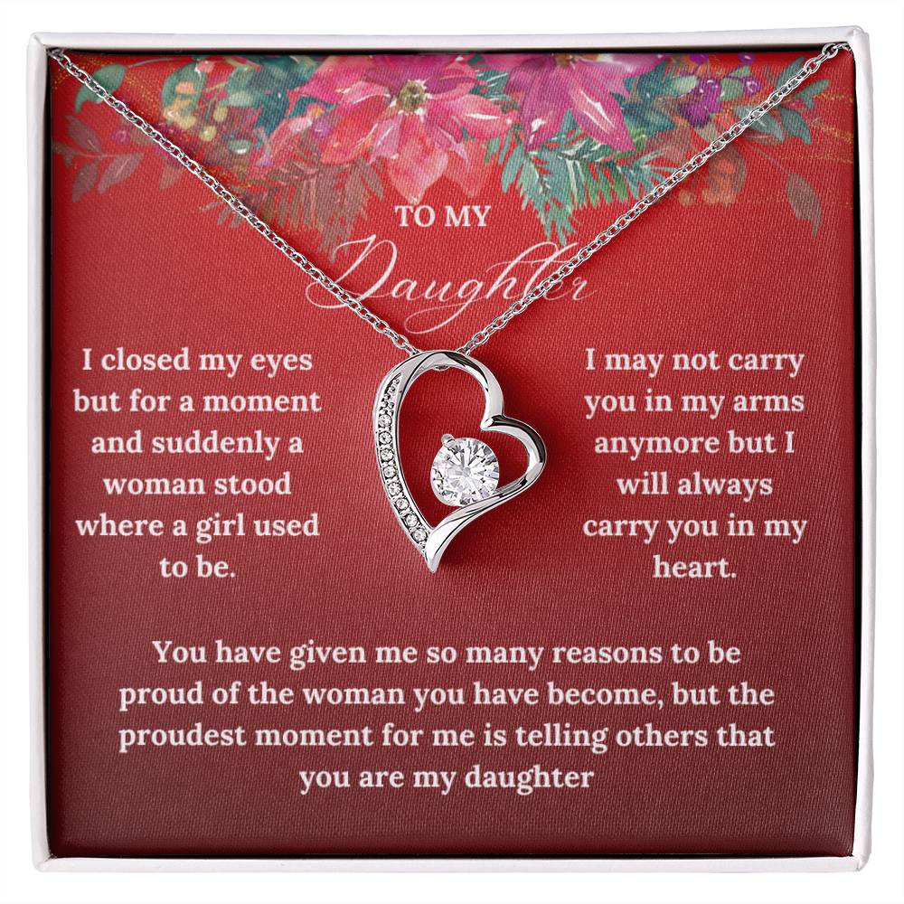 To My Daughter this Christmas | Forever Love Necklace